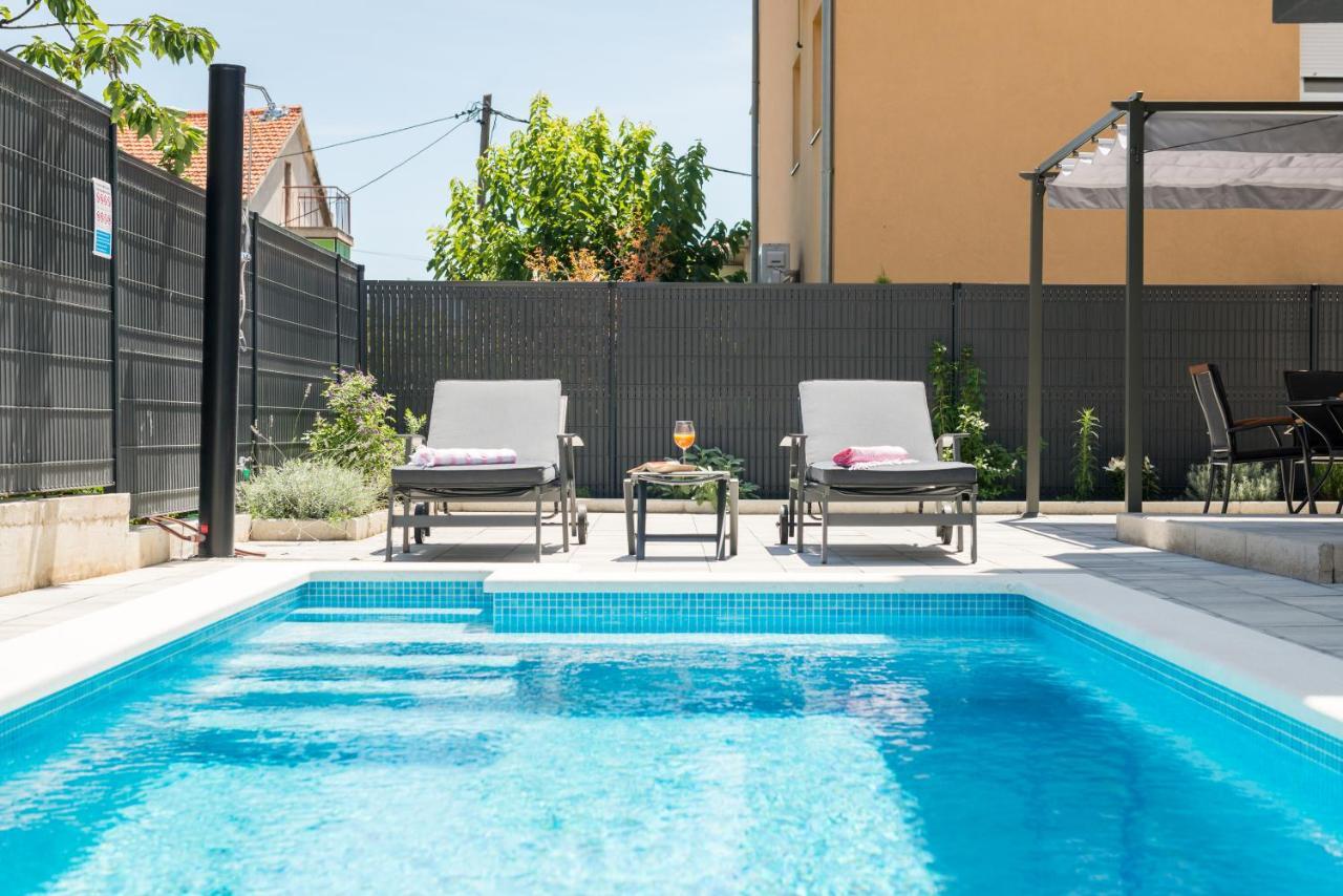 New, Private Heated Swimming Pool, Free Parking, Trogir Centar Daire Dış mekan fotoğraf