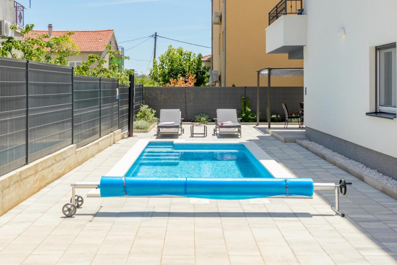 New, Private Heated Swimming Pool, Free Parking, Trogir Centar Daire Dış mekan fotoğraf